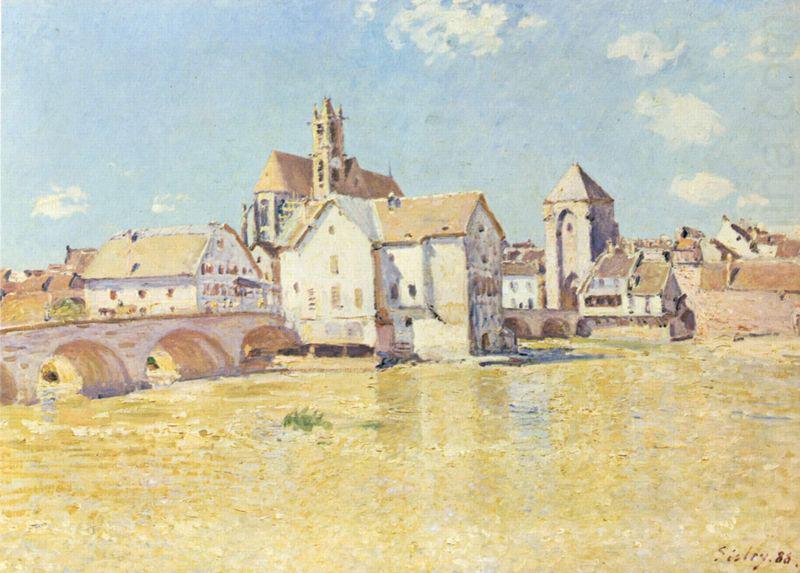 Alfred Sisley Brucke von Moret in der Morgensonne china oil painting image